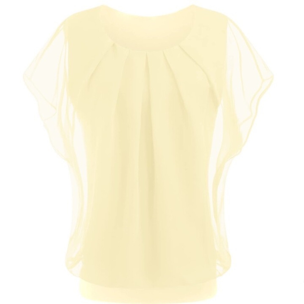 NWT JINKESI Casual Batwing Short Sleeve Chiffon Top T-Shirt Blouse